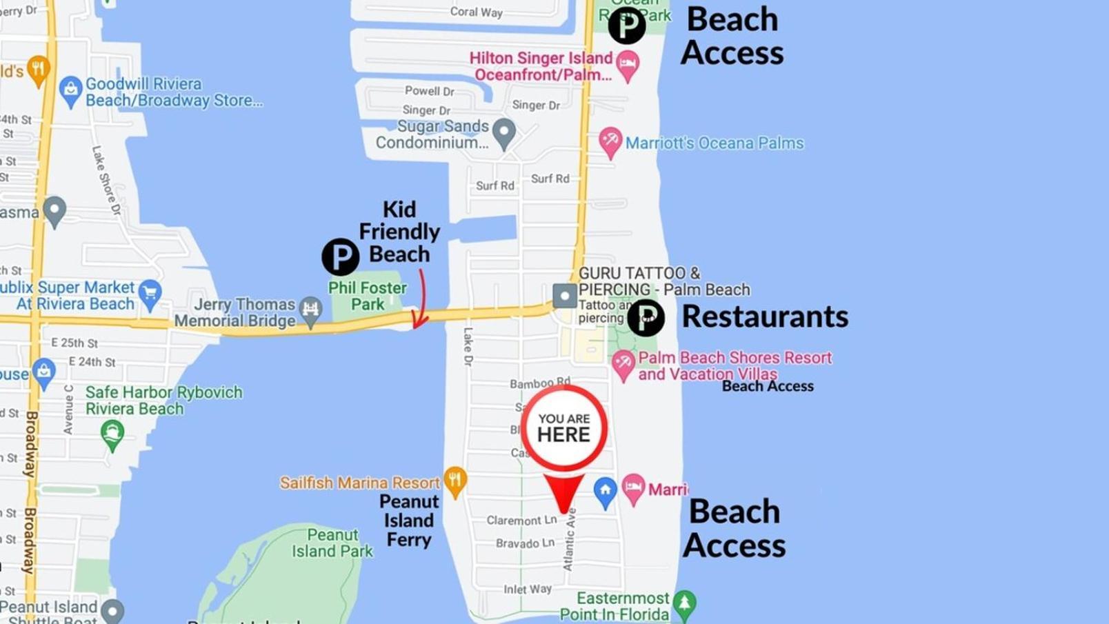 1 Block To The Beach! King Beds! Spacious, Modern West Palm Beach