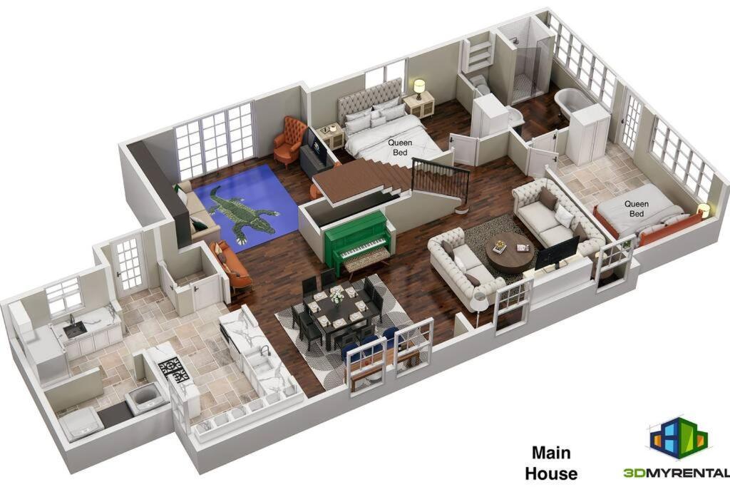 2 Mansions With Pool & Bbq Sleeps 22 Holiday home