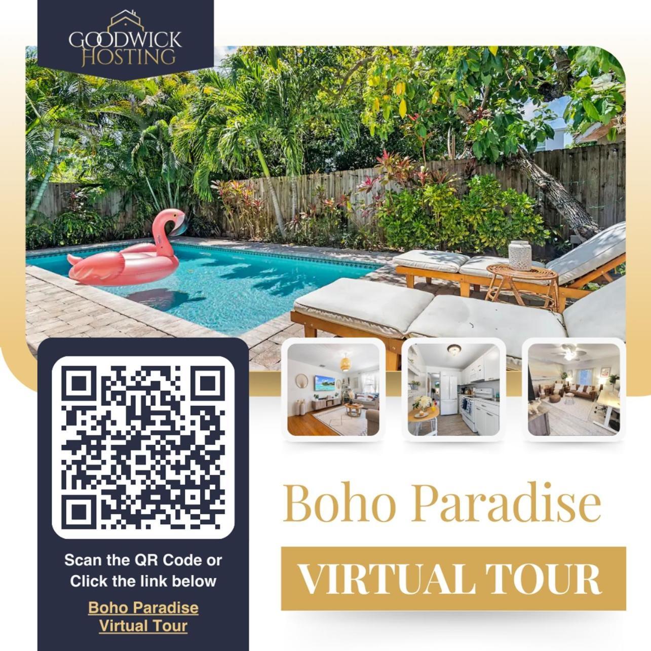 Boho Paradise W Heated Saltwater Pool & Holiday home West Palm Beach